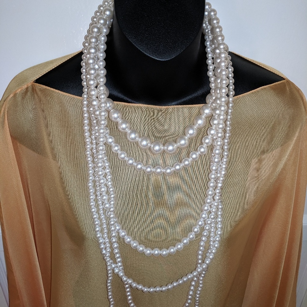 String of faux Pearls